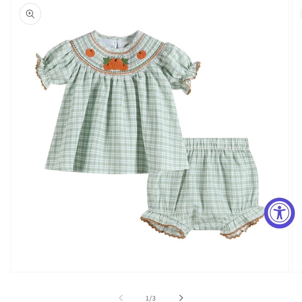 2t- Girls Lil Cactus Green Plaid Kids Shirt & Shorts Set
